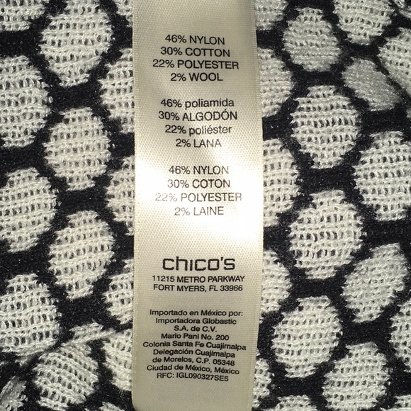 Chico’s Black and White Sweater - Picture 7 of 9